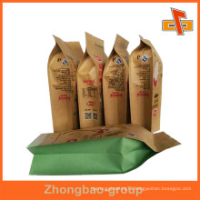 China Guangzhou OEM Kraft Heat Seal Foil Paper Bags For Food Packaging